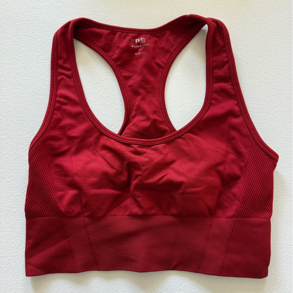 Abercrombie & Fitch Deep Red Sports Bra